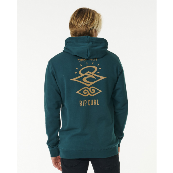 Rip Curl Search Icon hooded blue green sudadera