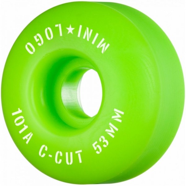 Mini logo A cut 53mm 101A Green Ruedas de skateboard