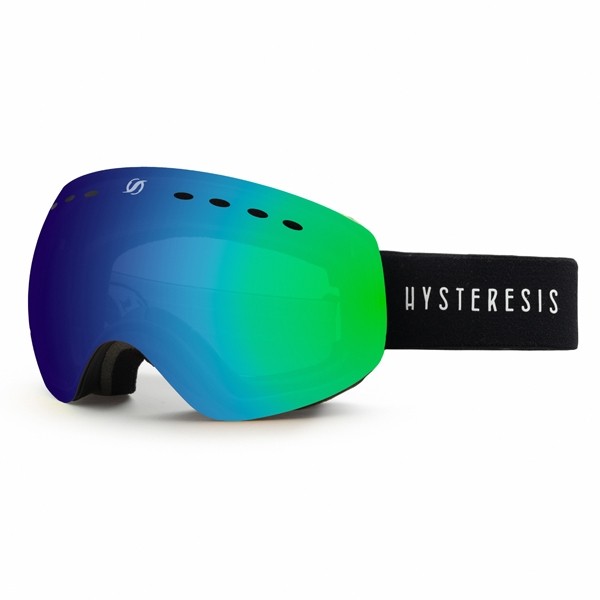 Hysteresis Rocket black green black gafas de snowboard