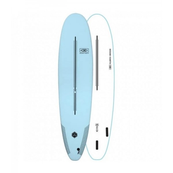 Ocean Earth EZI rider 8.0" pastel blue sofboard