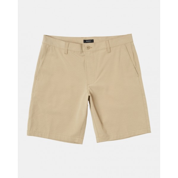 Rvca All Time Coastal Rinsed khaki 19" híbrido bermudas-bañador