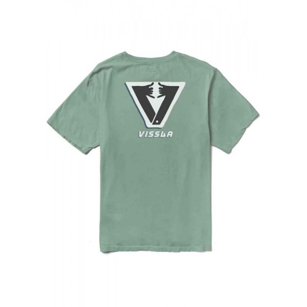 Vissla Amigo Shaka organic pocket jade camiseta