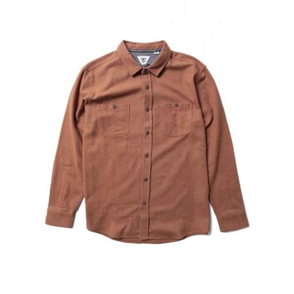 Vissla Shaper Eco Flannel terracota camisa