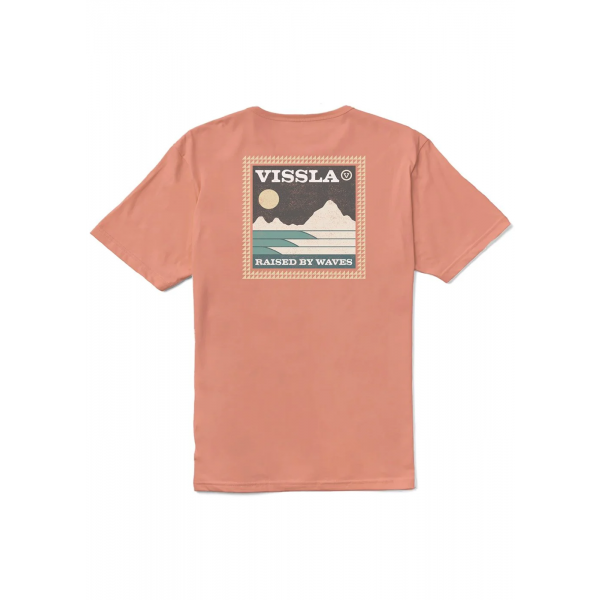 Vissla Big Sky Organic papaya camiseta