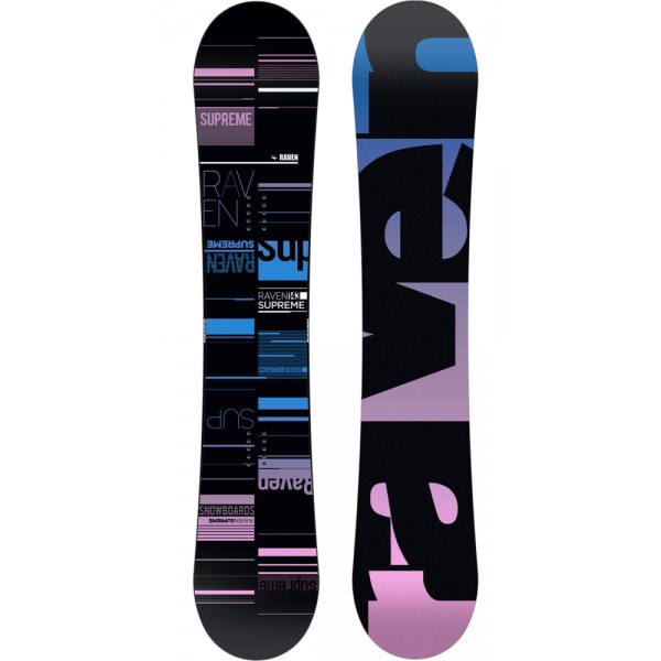 Raven Supreme black tabla de snowboard de mujer