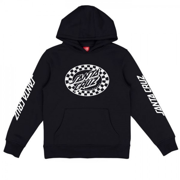 Santa Cruz Check Oval Mono Chest black sudadera de niño