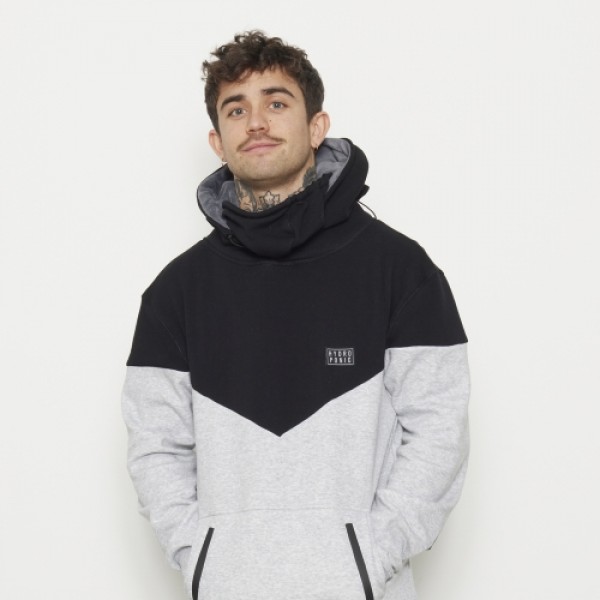 Hydroponic Plow black/heather grey sudadera