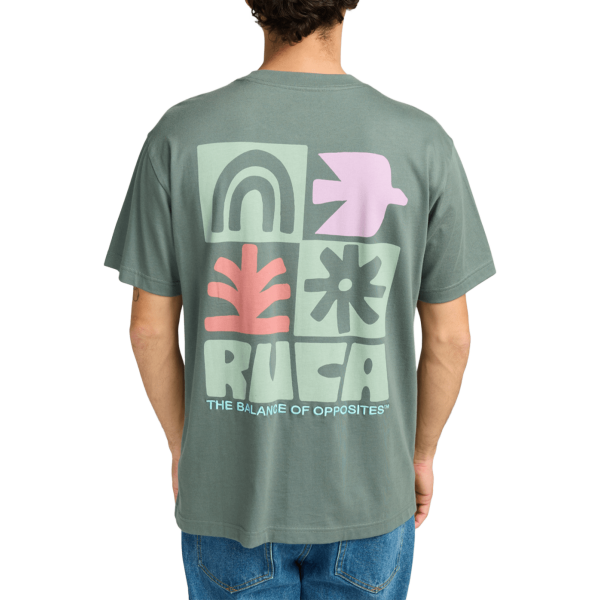 Rvca Mosaic balsam green camiseta