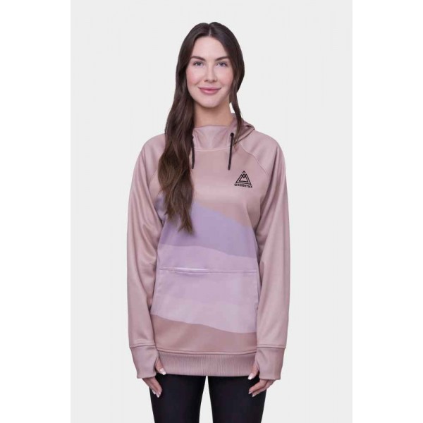 686 Bonded fleece dusty mauve sudadera técnica de mujer