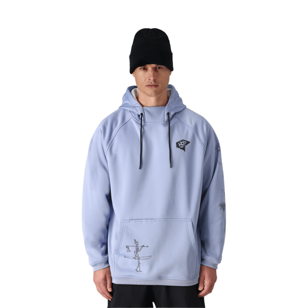 686 Bonded fleece purple impression sudadera técnica