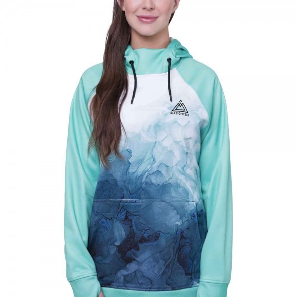 686 Bonded fleece spearmint sudadera técnica de mujer