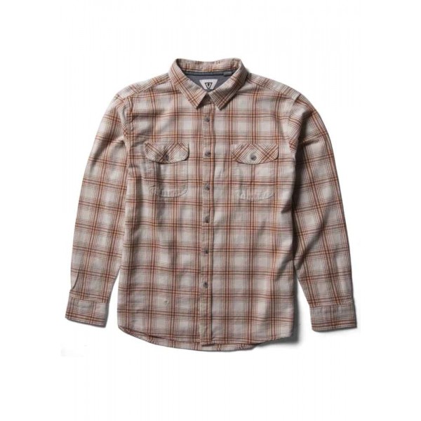 Vissla Central Coast Eco Flannel bone camisa