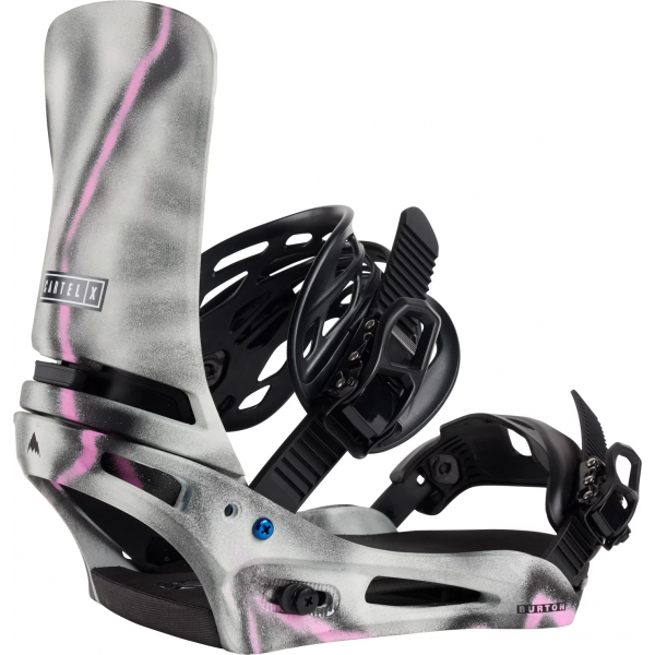 Burton Cartel X grey/pink fijaciones de snowboard