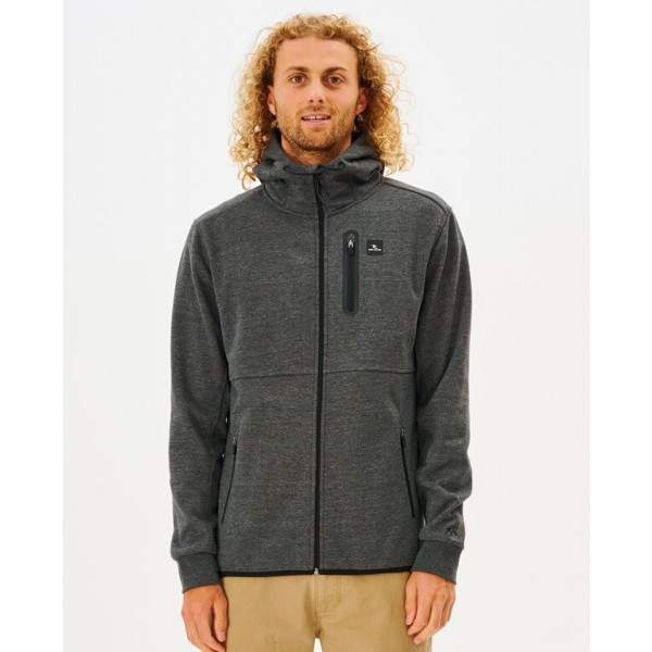 Rip Curl Anti Series Departed charcoal marle sudadera