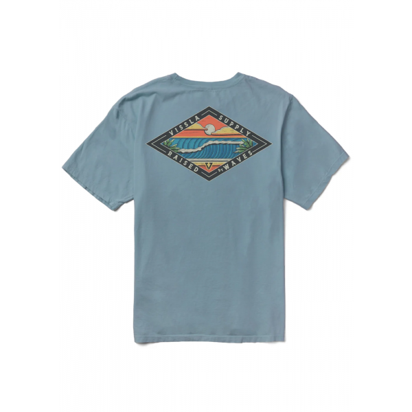 Vissla Wave Chasers Premium Organic Pocket chambray camiseta