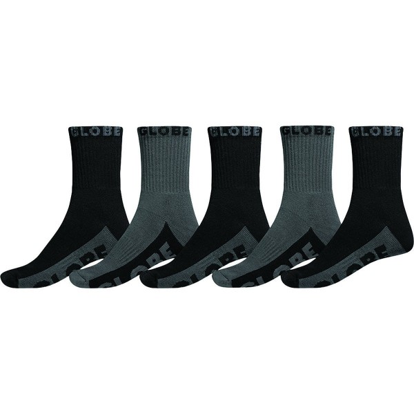 Globe Crew 5 pack black/grey calcetines