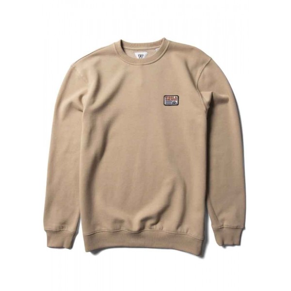 Vissla Solid Sets Eco crew dark sand sudadera