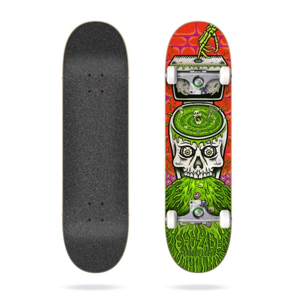 Cruzade skull swirl 8.0'' Skate completo