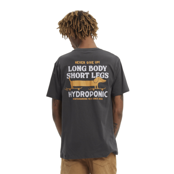 Hydroponic Dachshund charcoal camiseta