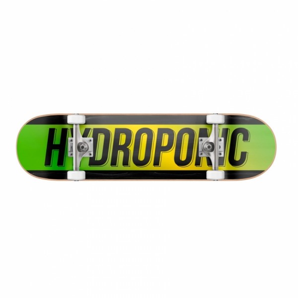 Hydroponic Tiki Degraded yellow 7.2" skateboard completo