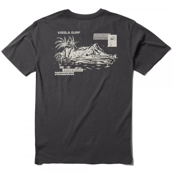 Vissla Diamond Haze Pocket phantom camiseta