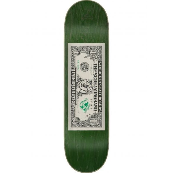 Santa Cruz Dollar Hand Dot 7 Ply Birch 8,25" tabla de skateboard