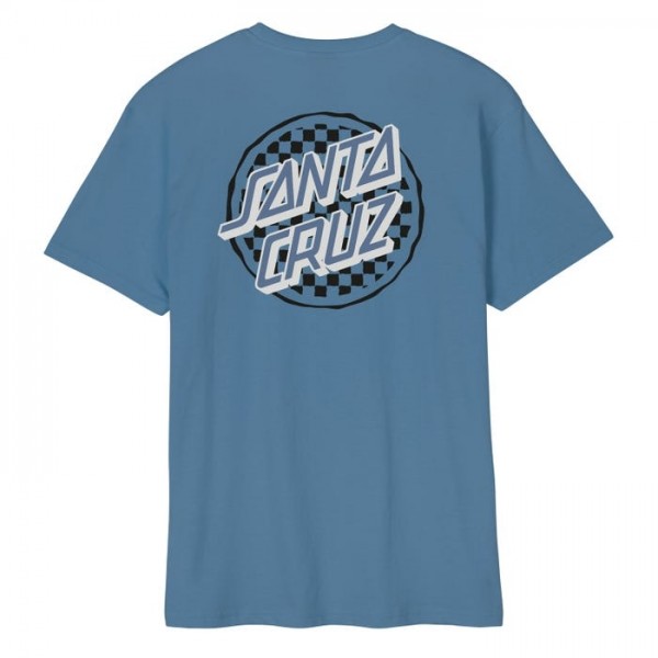 Santa Cruz Breaker Check Opus Dot dusty blue camiseta