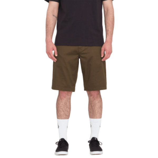Volcom Frickin Modern Stretch 21" dark earth bermudas