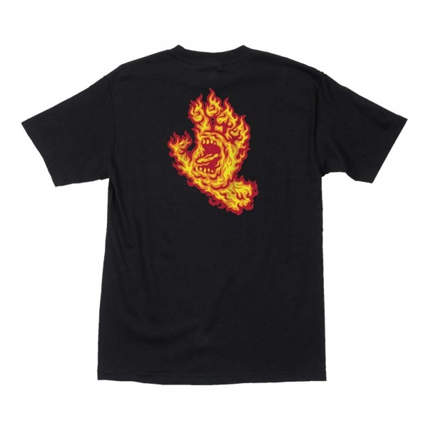 Santa Cruz Flame Hand black camiseta