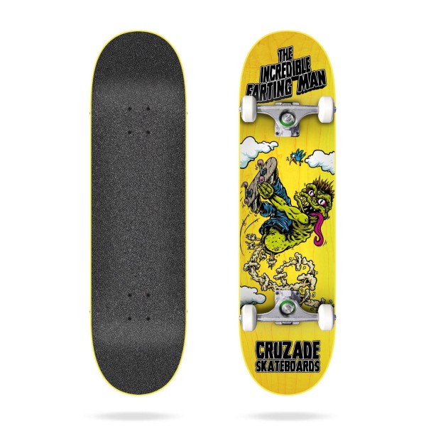 Cruzade The incredible farting man 8.25'' Skateboard completo