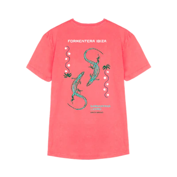 Arica Formentera coral camiseta