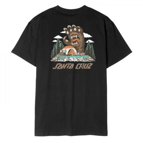 Santa Cruz Screaming Grizzly black camiseta