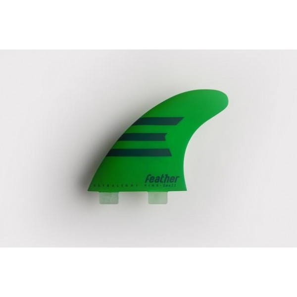 Feather Fins Ultralight Epoxy Dual Tab green Quillas Surf