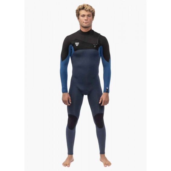 Vissla Seven Seas Comp 4/3 full chest zip harbour blue neopreno