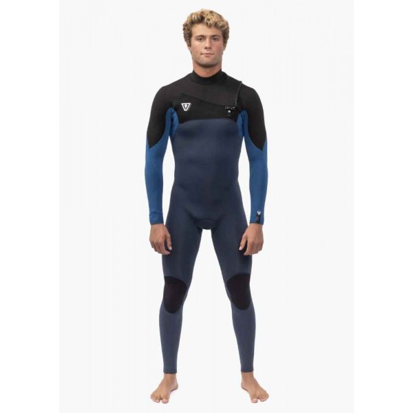 Vissla Seven Seas Comp harbour blue 4/3 full chest zip neopreno