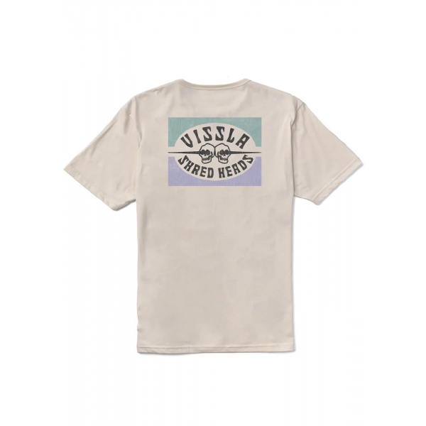 Vissla Shred Heads Organic bone camiseta