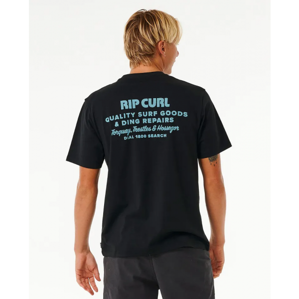 Rip Curl Heritage Ding Repairs black camiseta