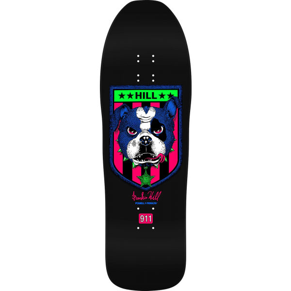 Powell Peralta Frankie Hill Bulldog 10'' blacklight tabla de skate