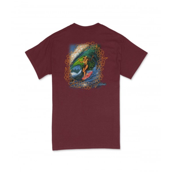 Rietveld Hula Wave Dancer burgundy camiseta