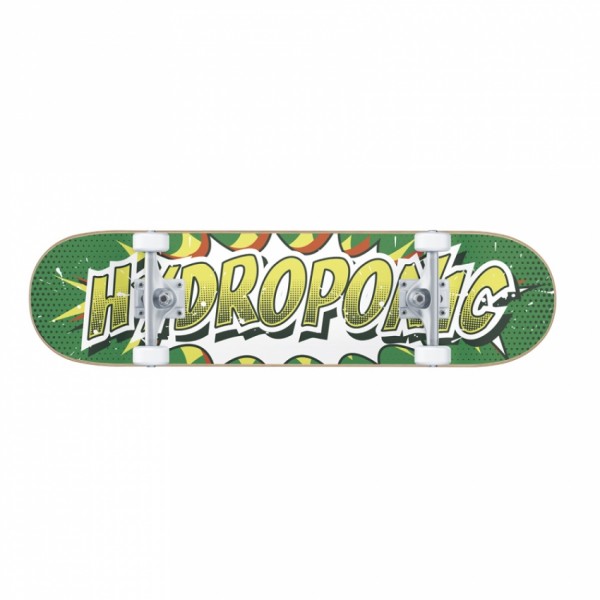 Hydroponic Comic green 7.250" skateboard completo