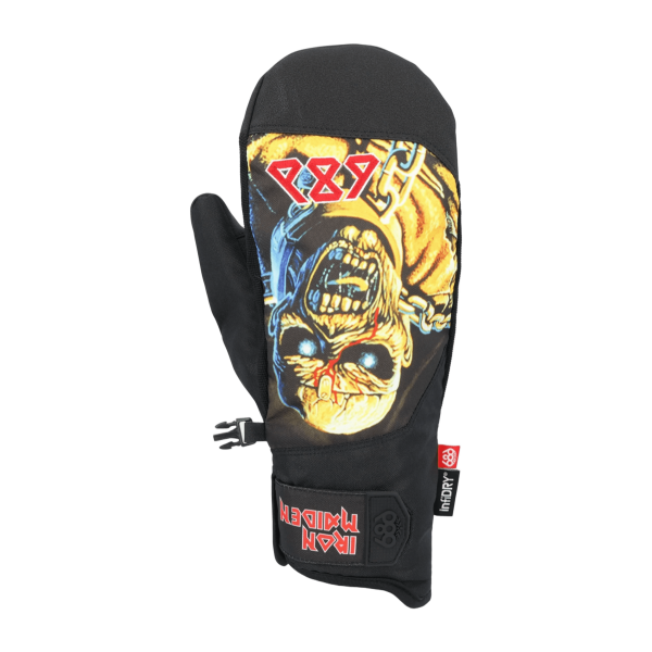686 Primer iron maiden trooper black manoplas de snowboard
