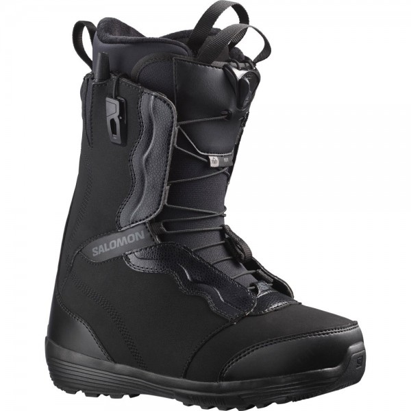 Salomon Ivy black black asphalt Botas de snowboard de mujer