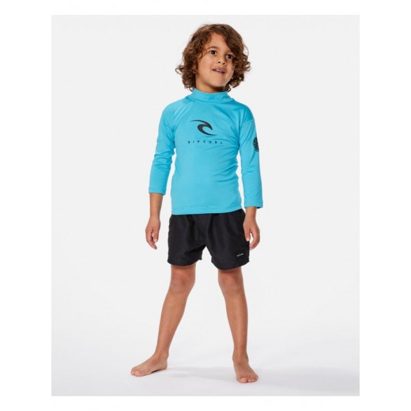 Rip Curl Corps ls rash vest boy blue licra de niño