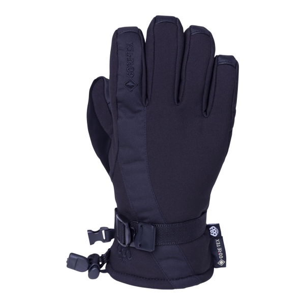 686 Gore Tex Linear black guantes de snowboard de mujer