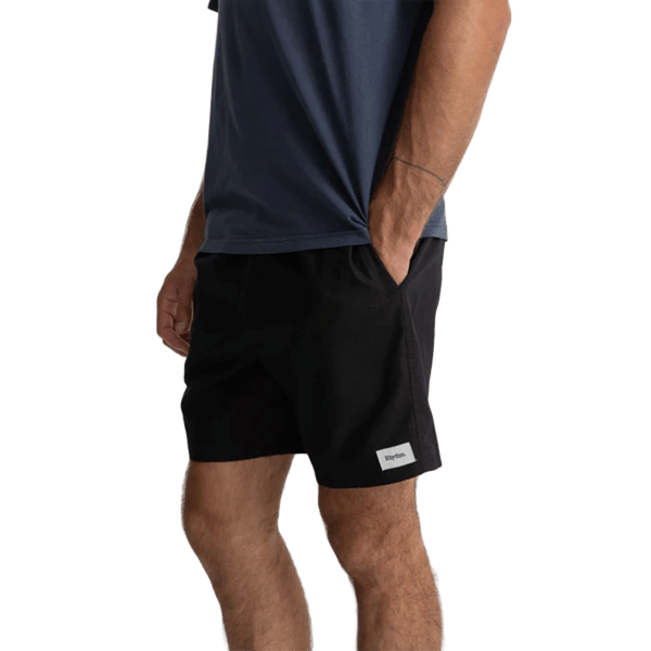 Rhythm Classic Linen Jam vintage black bermudas