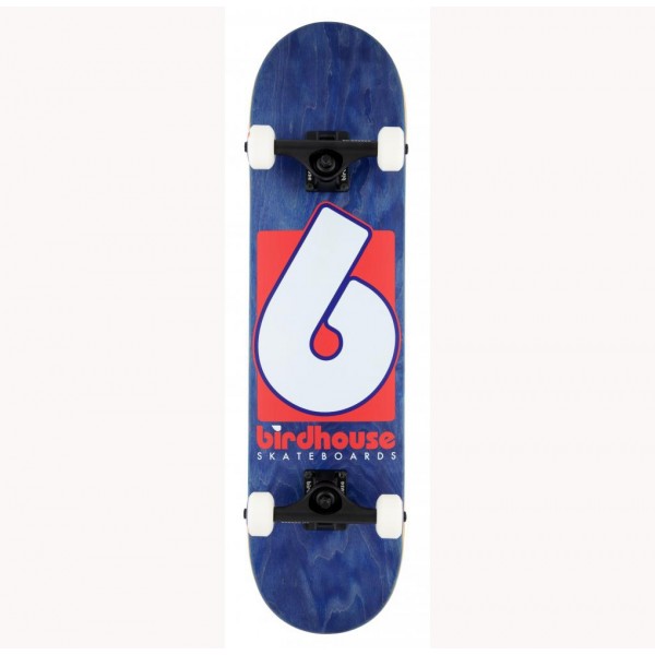 Birdhouse Stage 3 B Logo 7,75'' navy/red Skate completo