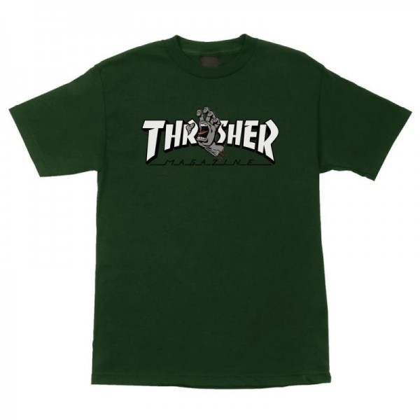 Santa Cruz Thrasher Screaming Logo forest green camiseta