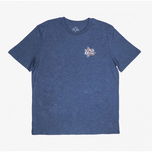 All One Brand Listen To Your Past heather blue camiseta