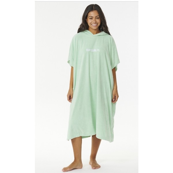 Rip Curl Classic Surf hooded mint poncho de mujer