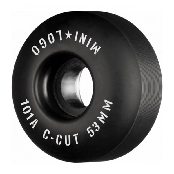 Mini logo C Cut 53mm black Ruedas de skateboard